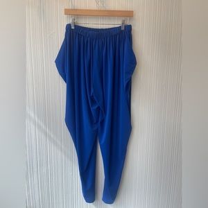 Issey Miyake blue harem pants